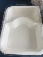 Boîtes alimentaires biodégradables à usage unique pour avions, supermarchés, plats préparés, gâteaux, pizzas, en fibres végétales, pour congélation et réchauffement