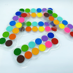 Offre Spéciale – Mini Tampons Encreurs Ronds Non Toxiques Personnalisables 12 Couleurs pour Empreintes Digitales, Lavables, pour Peinture et Activités Préscolaires - Product Image 3