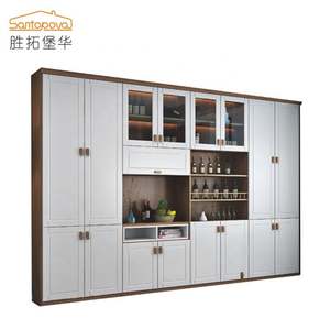 Custom Modern Design Wooden <b>Wine</b> <b>Cabinet</b> in Dining Room Customized Home Furniture Modern White Wooden <b>Wine</b> <b>Rack</b> <b>Cabinet</b> - Product Image 1