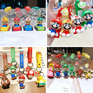 พวงกุญแจซูเปอร์มาริโอ้พวงกุญแจลายการ์ตูนน่ารักสำหรับขับรถรูปทรงกระบอก - Product Image 4