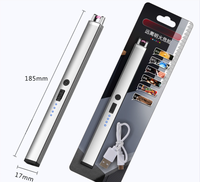Allumage par arc allume-cigare BBQ coupe-vent sans flamme métal plasma double double usb rechargeable briquet à arc électrique