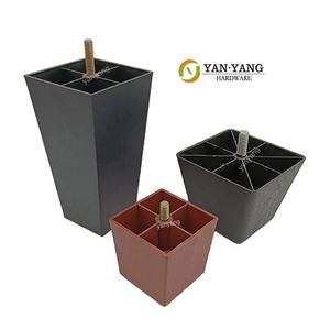 Yanyang חומר חדש pp עגול הזרקת רהיטים מיטה רגליים מותאמות אישית בסגנון מרובע שחור - Product Image 4