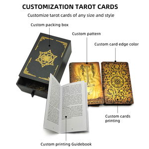 Vente <span class=keywords><strong>en</strong></span> gros de jeux de cartes à jouer avec impression de tarot Offre Spéciale personnalisés de haute qualité avec guide pour adultes - Product Image 3