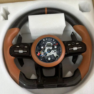 Volante de Fibra de Carbono para <span class=keywords><strong>Mercedes</strong></span> W204 W205 W206 C63 G63 S63 C217 W167 W177 LED Racing con Calefacción 2019 - Product Image 5