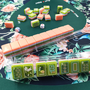 Mary Benson Art – Tuiles de Mahjong en Acrylique Dessinées à la Main, Qualité Supérieure, Style Luxe, Portables, pour 4 Joueurs, Deux Types de Mahjong - Product Image 5