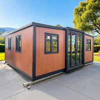 Maison conteneur extensible de 20, 30 ou 40 pieds, certifiée Alibaba depuis 4 ans, testée aux intempéries (16 mm), 1, 2, 3 ou 4 chambres, maison mobile galvanisée, type chalet