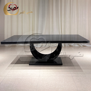 Banquet Hall Rectangle Iron Black Metal Wedding Dining <b>Table</b> for <b>Party</b> - Product Image 5