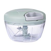 Handmatig Voedselproces Groentehakselaar Knoflookpers Draagbare Handtrekkoord Knoflookmolen 500Ml 900Ml Snijder Knoflookhakselaar