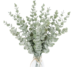 3 Piante Finte Appese Eucalipto E Mandarino - Decorazione Verde Artificiale - Foto 5