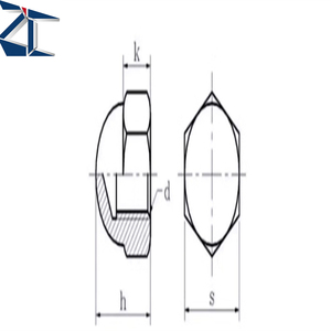सही गुणवत्ता कार्बन स्टेनलेस स्टील एम 6 एम 8 गोल सिर सुरक्षा फर्नीचर अखरोट हेक्सागोन हेड कैप गुंबद नट - Product Image 2