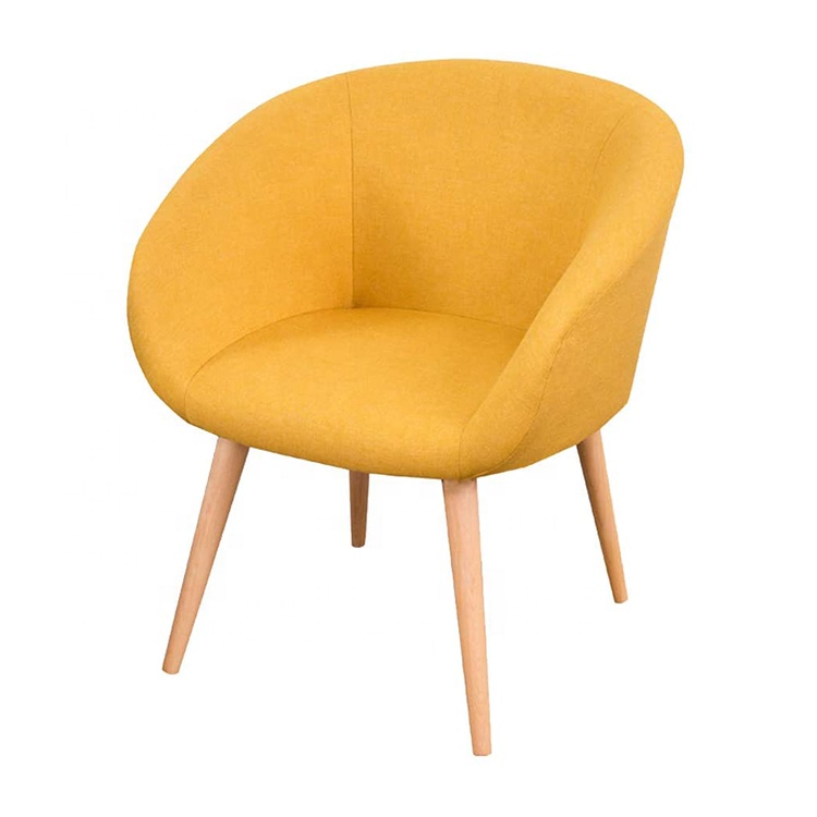 Одноместное деревянное кресло для дивана, классическое кресло из дубовой древесины с мягкой обивкой из льняной ткани для гостиной класса люкс