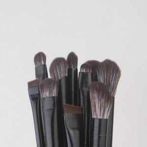 Plastic Handle Bristle Flat Eyebrow Tint Brush Applicator Fine Angled Eyebrow & Eyeliner Brush Set GZ RTS Bulk Mixed Order - Product Image 2
