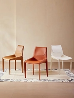 Chaises de salle à manger en cuir véritable VL Modern Home Furniture pour restaurant, hôtel, banquet