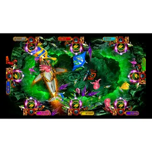 ผู้เล่น 4 ~ 10 คนตู้เกมโต๊ะปลา Ocean King 2 Thunder Dragon อาเขตเกมยิงปลาติดตั้งซอฟต์แวร์