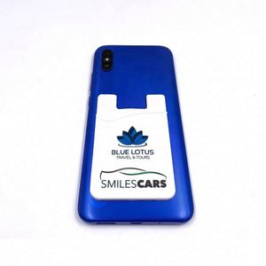 Vente directe d'usine Porte-cartes en silicone pour téléphone portable pour cadeaux d'affaires et promotionnels - Product Image 3