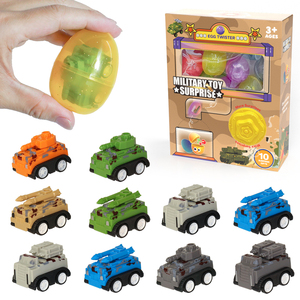 BEFLY Carro Armato a Retrocarica in Metallo e Plastica, Macchina Sorpresa con Uova, Certificato Sicuro, Regalo per Bambini - Product Image 3