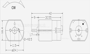 High Efficiency Low Noise Brush Mini Motor for <b>Smart</b> Car Central Locking Systems & Door <b>Lock</b> Support TOOL Development HFC-280ST - Product Image 5