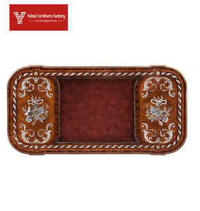 अंग्रेजी शैली मटर फूल लकड़ी डेस्क विला शास्त्रीय यूरोपीय शैली लेखन डेस्क के साथ रखी गई - Product Image 4