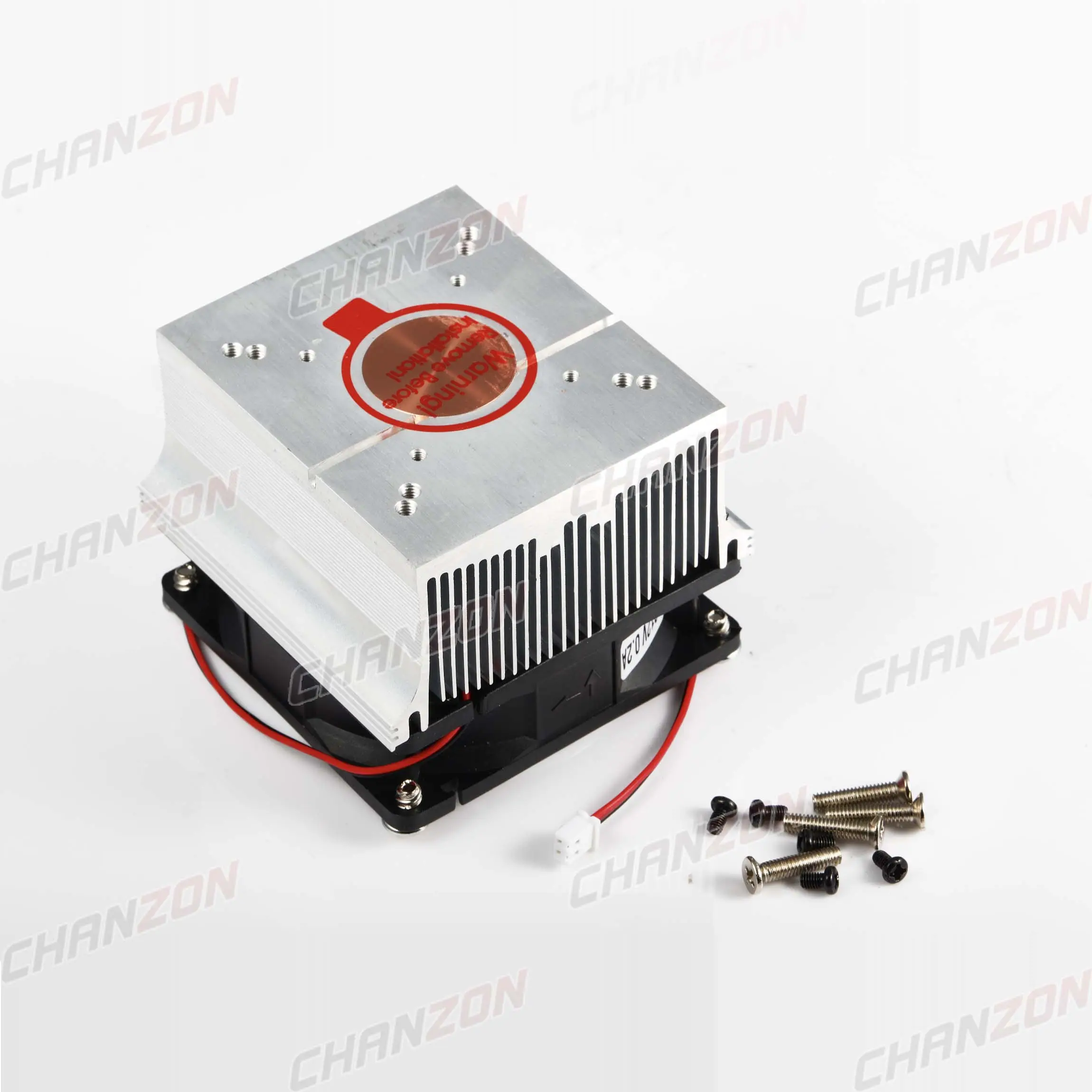 CHANZON, алюминиевый радиатор с охлаждающим вентилятором 12 В для 20 Вт, 30 Вт, 50 Вт, 100 Вт, мощный светодиодный чип COB