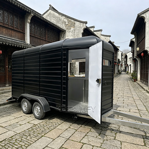 Remolque de Pizza DOT OEM, Camión de Comida Tipo Horse Box, Cocina Móvil Totalmente Equipada, Carrito de Café VIN - Product Image 3
