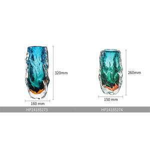 <span class=keywords><strong>Vase</strong></span> à fleurs moderne personnalisé, ornements en cristal, bouteille élégante, <span class=keywords><strong>vase</strong></span> en verre de Murano pour fleurs, décoration intérieure - Product Image 2