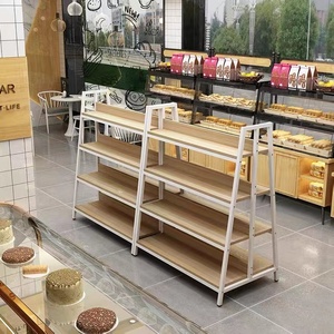 Bread <strong>Display</strong> Rack Gondola Shelving Retail Wooden <strong>Shelf</strong> <strong>Supermarket</strong> Rack Store <strong>Display</strong> <strong>Shelves</strong> - Product Image 2