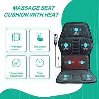 Coussin de siège de massage complet du corps avec fonction chauffante Coussin de fauteuil de massage par vibration pour la maison, le bureau et la voiture pour hommes et femmes