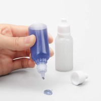 Botella Vacía de LDPE de 15 ml con Tapón a Prueba de Niños, Botella de Plástico con Gotero para Gatos, Perros y Cachorros, Aplicador de Líquido