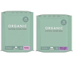 Siêu Thấm PE Chất Liệu Hữu Cơ Bông Bìa Lớn Thêm Dài Dùng Một Lần Qua Đêm Vệ Sinh Khăn Ăn Phân Hủy Sinh Học Excel - Product Image 1