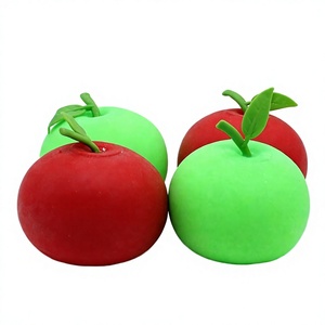 Jouet Squishy Créatif Pomme 7,5 cm en TPR, Réaliste, Anti-stress, Jouet Sensoriel à Presser, Cadeau Amusant pour Enfants 2-4 ans - Product Image 2