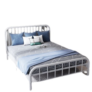 Metal Bed 1.8M <b>Iron</b> Frame Reinforced Heavy Duty Stable For Rental Rooms - Product Image 5