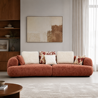 Canapé modulaire Sherpa moderne avec housses amovibles et lavables, canapé profond personnalisé