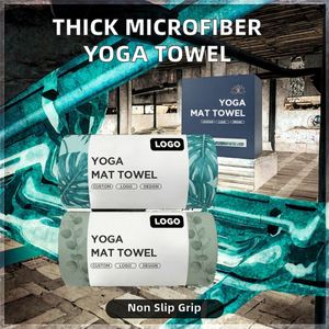 Custom Ultra Absorbent <b>Eco</b>-Friendly Quick-Dry Yoga Towel-Soft Skin-Friendly Fabric with Anti-Slip <b>Dots</b> for Gym - Product Image 2