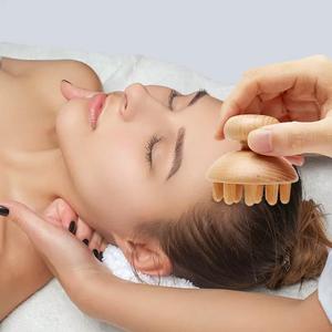 Kit d'outils de massage en bois 16-en-1 OEM d'usine, masseur en bois, cadeau artisanal pour le remodelage corporel, la lutte contre la cellulite, la beauté et les soins personnels - Product Image 4