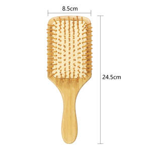 Nouveau Peigne <span class=keywords><strong>de</strong></span> Massage Capillaire Professionnel 100% Naturel en Bambou, <span class=keywords><strong>Brosse</strong></span> à Cheveux en Bois - Product Image 6