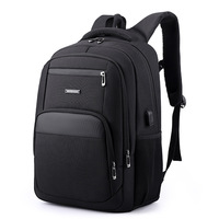 Sac à dos professionnel unisexe grande capacité 20-35L avec coussin d'air, ceinture, fermeture éclair étanche en nylon, sacoche pour ordinateur en polyester