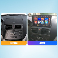 Autoradio pour Mercedes Classe C 2007-2010 2Din Android Autoradio Stéréo Voiture Lecteur DVD GPS Navigation Multimédia Android Auto Carplay
