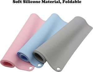<b>Silicone</b> Square Kids Placemat <b>Waterproof</b> & Oil-Proof Baby Dining Mat Food-Grade Non-Slip Heat Resistant Storage Lunch Dinner - Product Image 1