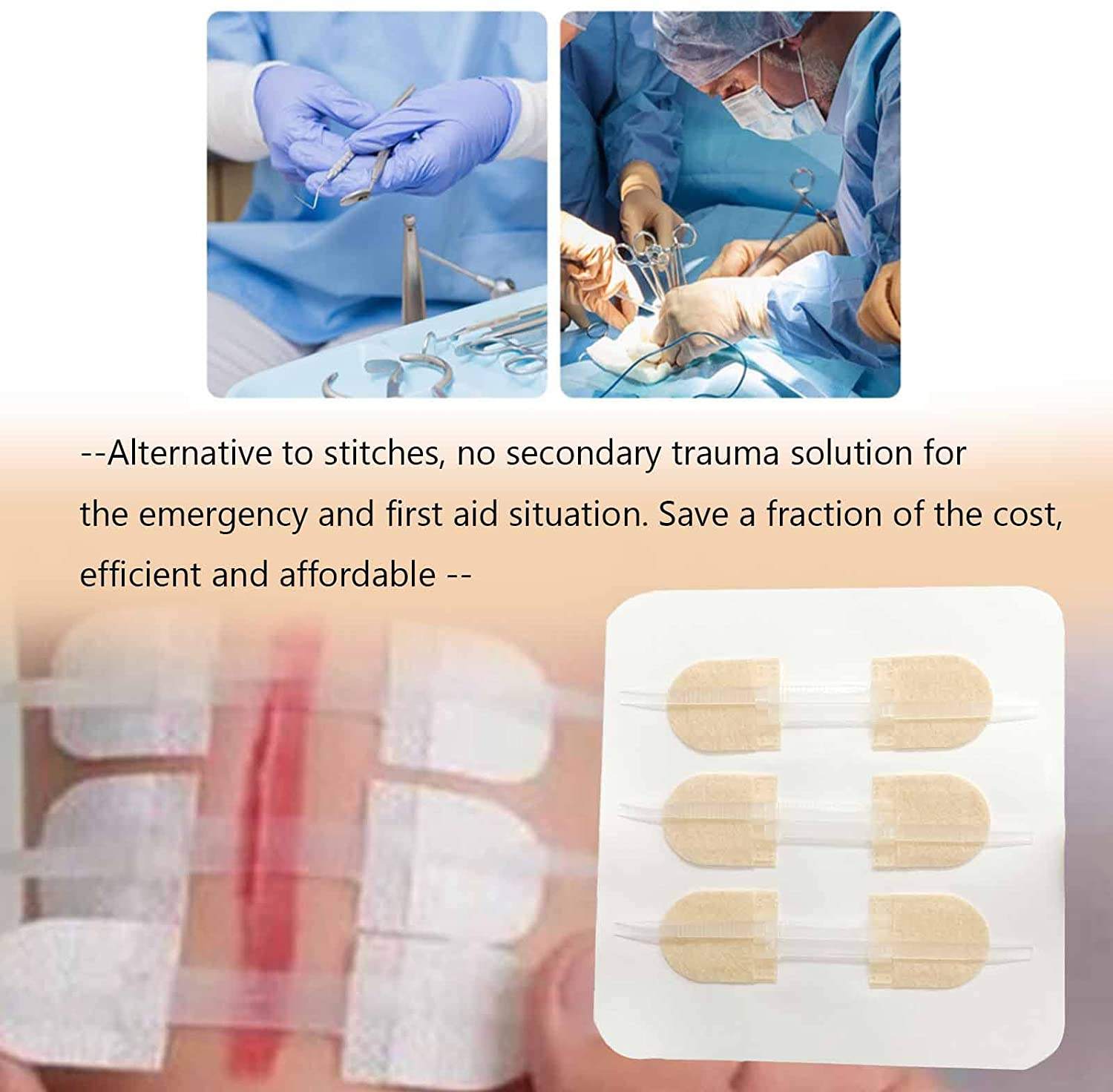 50/120 PZ STRISCE Mediche Trasparenti PU Bende Adesive Impermeabili - Foto 10