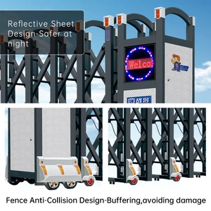 Sliding Retractable Safety Gate 6m Wire Commercial Auto Parking Security Fence Pet Tape <b>Smart</b> <b>Electronic</b> Trackless Retractable - Product Image 6