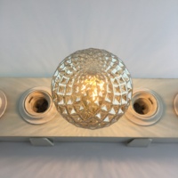 Edison-Ampoule Globe G95 Ananas couleur fumée 4W 220-240V E27 Vintage Ampoule écureuil Filament lumière décorative
