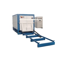 Four à chariot électrique 1000C pour le traitement thermique des pièces en fonte et le séchage des revêtements émaillés avec moteur