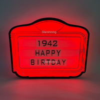 Tablero de letras con logotipo personalizado al por mayor, letreros luminosos para mensajes, pantalla VIP de champán, presentador de botellas con luz LED para Bar y discoteca