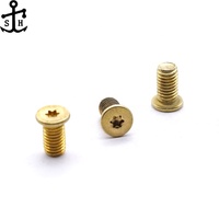 Grande vis à tête plate à six lobes personnalisée en usine prune entraînement Torx laiton cuivre composants électroniques métriques