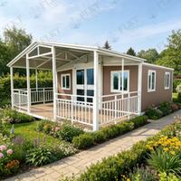FLKT Villa Modulaire de Luxe Moderne Pré-assemblée 100% Conteneur Extensible 20ft 40ft Résistant aux Intempéries et au Feu Chambre Cuisine