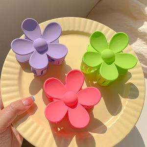 ที่หนีบผมแฟนซีสำหรับเด็กผู้หญิง,ที่หนีบผมดอกไม้ใหญ่สีลูกกวาดน่ารักผิวเกล็ดน้ำแข็งเกาหลีสินค้าออกใหม่ล่าสุด - Product Image 2