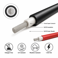 Cable Solar PV1-F de 4mm2 6mm2 para Sistema Fotovoltaico