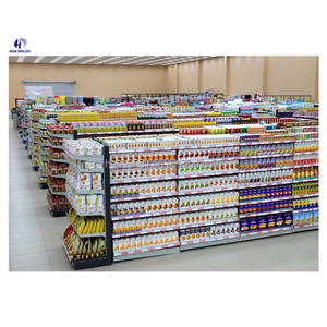 Supermercado Tienda de conveniencia Tienda de comestibles Estanterías de exhibición Estanterías de acero Supermercado Góndola Estanterías y estantes - Product Image 5