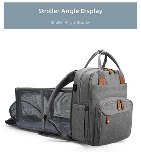 Borsa Multifunzionale <span class=keywords><strong>per</strong></span> Mamme, Impermeabile e di Grande Capacità, con Culla Pieghevole e Stazione Cambio Pannolini - Product Image 4