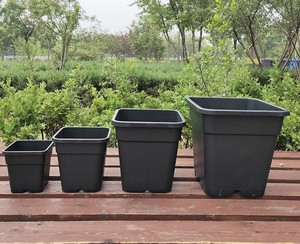 YIZHITANG cheap square 1 2 3 5 7 10 gallon plastic plant pot